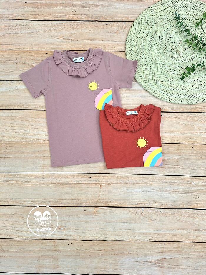 تیشرت دخترانه رنگین کمان