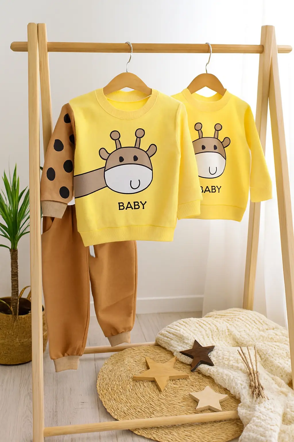 ست بلوز و شلوار طرح زرافه