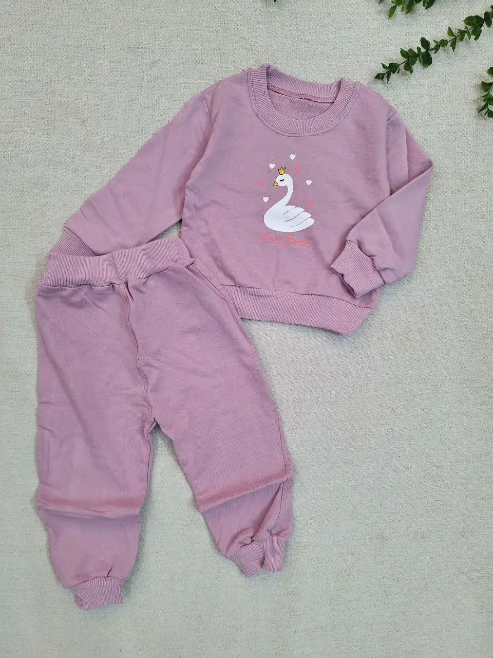 بلوز شلوار نقلی طرح قو